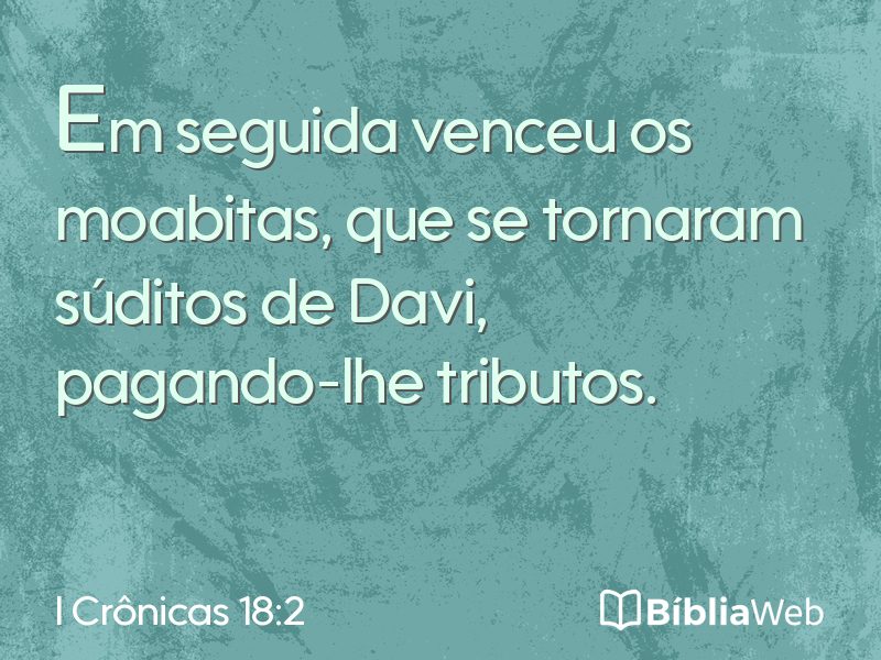I Crônicas 18:2 em imagem para compartilhar