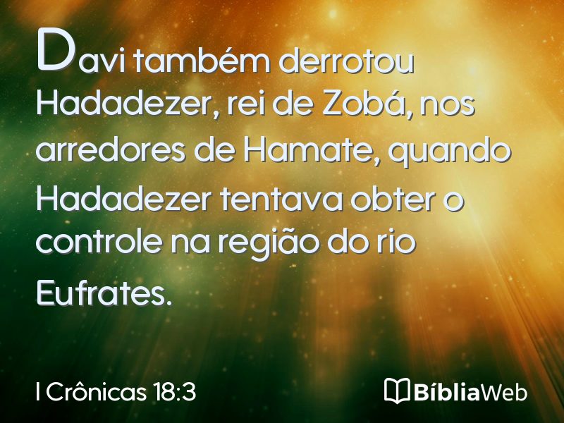 I Crônicas 18:3 em imagem para compartilhar