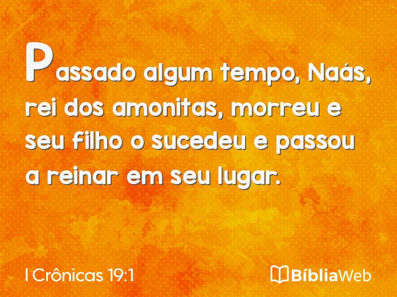 I Crônicas 19:1 em imagem para compartilhar