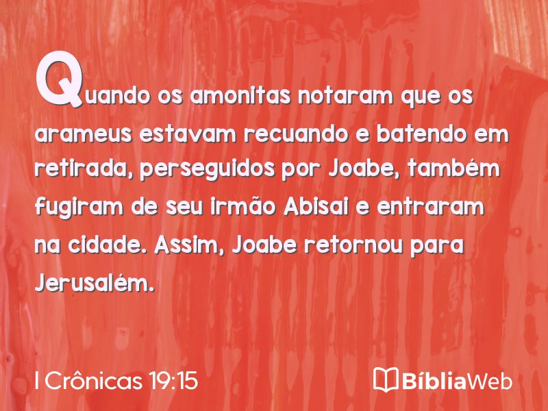 I Crônicas 19:15 em imagem para compartilhar