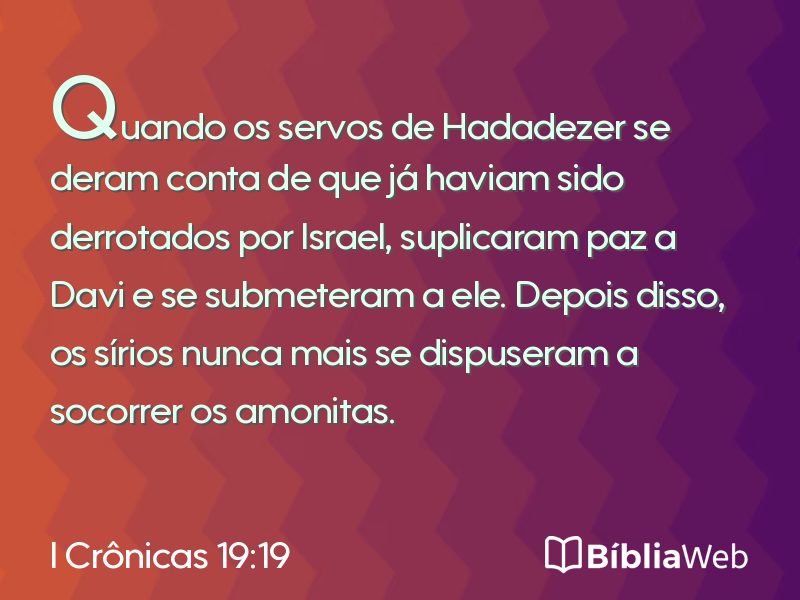 I Crônicas 19:19 em imagem para compartilhar