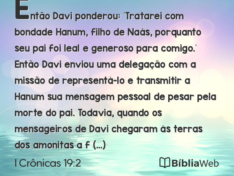 I Crônicas 19:2 em imagem para compartilhar
