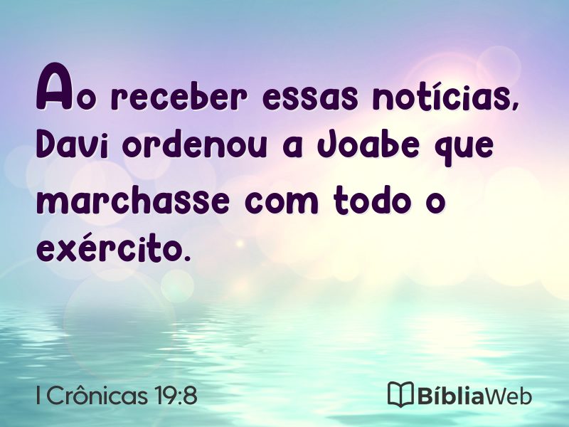 I Crônicas 19:8 em imagem para compartilhar