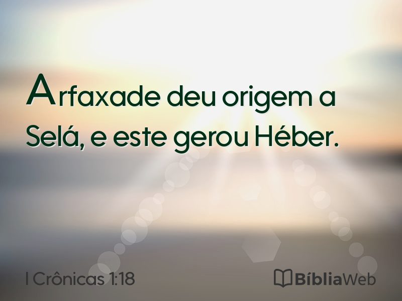 I Crônicas 1:18 em imagem para compartilhar
