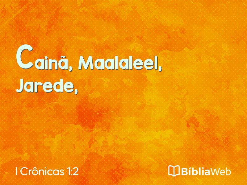 I Crônicas 1:2 em imagem para compartilhar