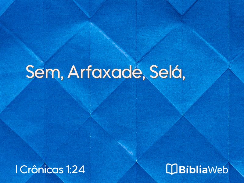 I Crônicas 1:24 em imagem para compartilhar