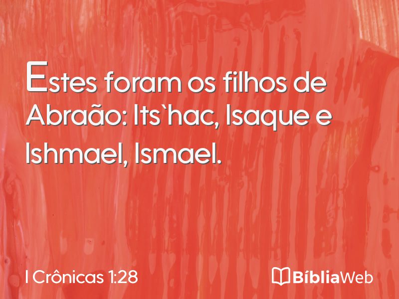 I Crônicas 1:28 em imagem para compartilhar