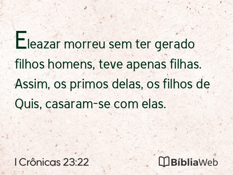 I Crônicas 23:22 em imagem para compartilhar