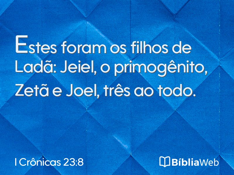 I Crônicas 23:8 em imagem para compartilhar