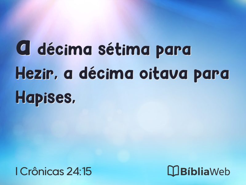 I Crônicas 24:15 em imagem para compartilhar