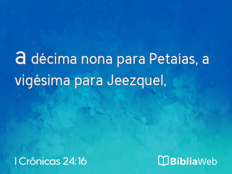I Crônicas 24:16 em imagem para compartilhar