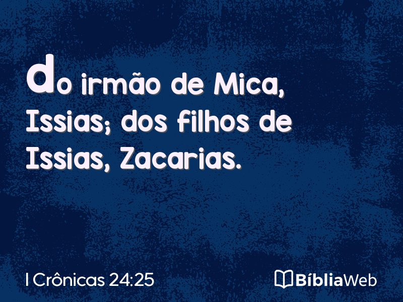 I Crônicas 24:25 em imagem para compartilhar