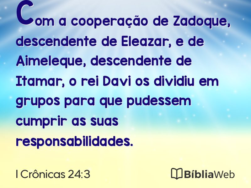 I Crônicas 24:3 em imagem para compartilhar
