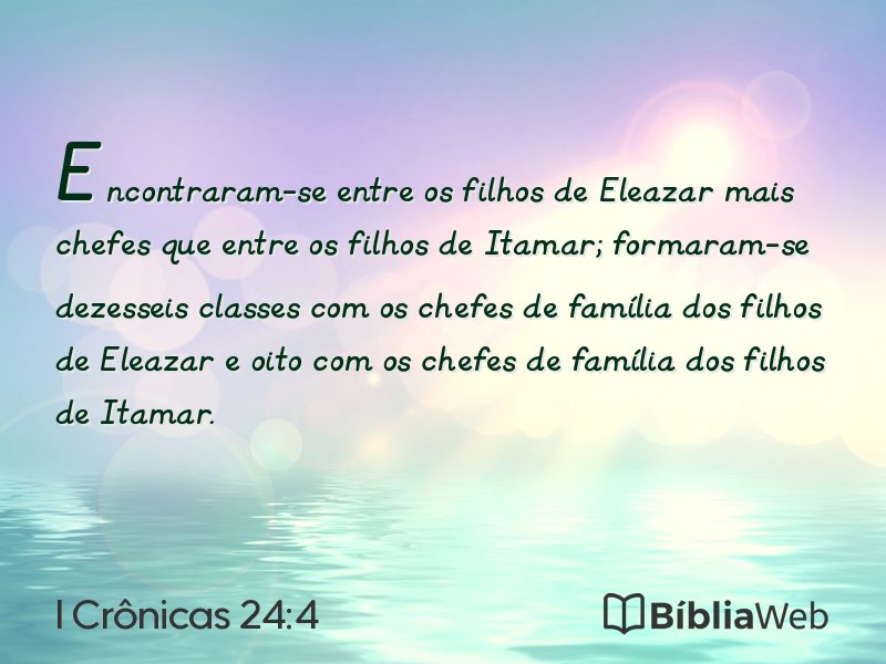 I Crônicas 24:4 em imagem para compartilhar