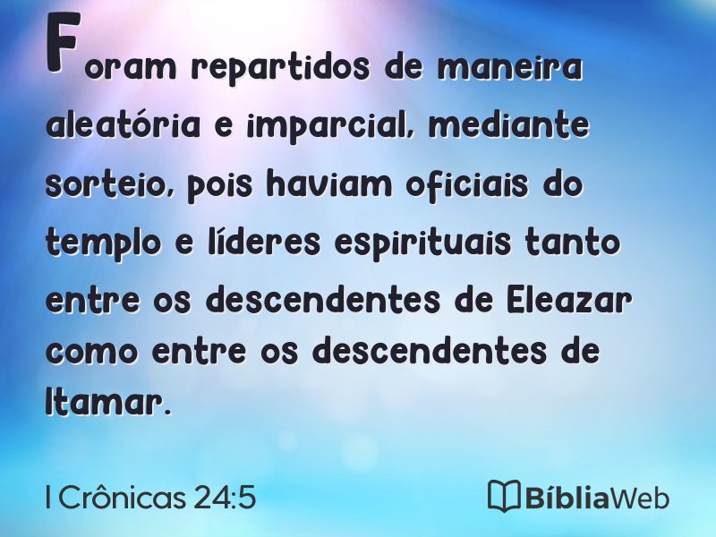 I Crônicas 24:5 em imagem para compartilhar