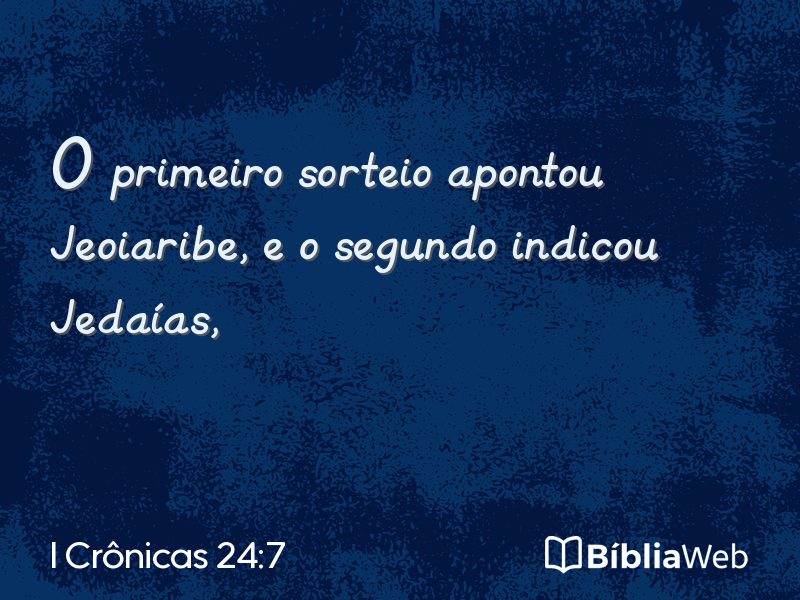 I Crônicas 24:7 em imagem para compartilhar