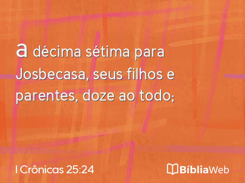 I Crônicas 25:24 em imagem para compartilhar