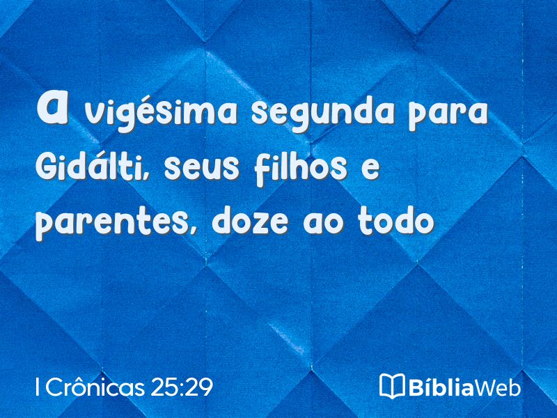 I Crônicas 25:29 em imagem para compartilhar