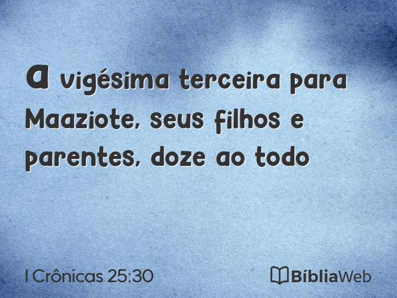 I Crônicas 25:30 em imagem para compartilhar