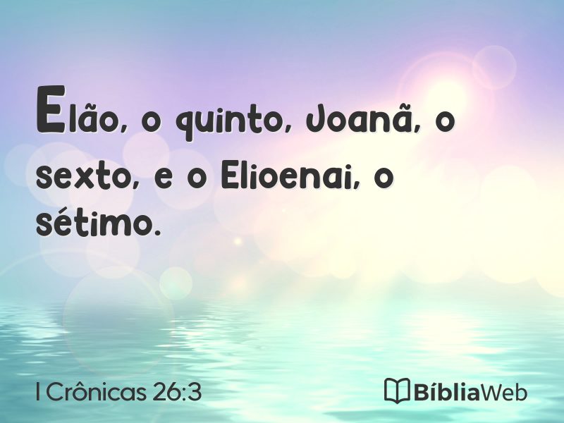 I Crônicas 26:3 em imagem para compartilhar