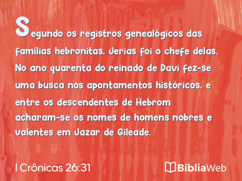 I Crônicas 26:31 em imagem para compartilhar