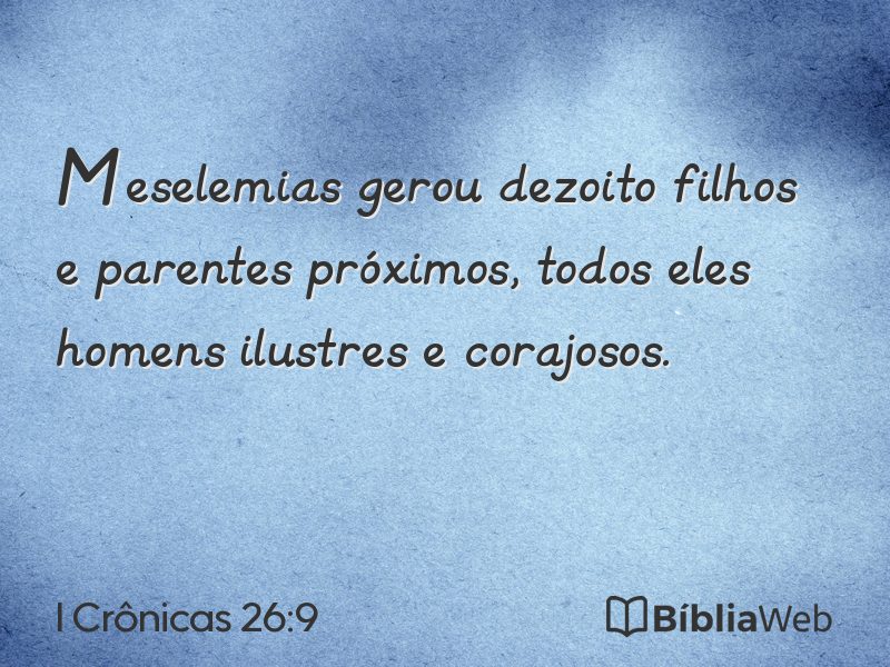 I Crônicas 26:9 em imagem para compartilhar