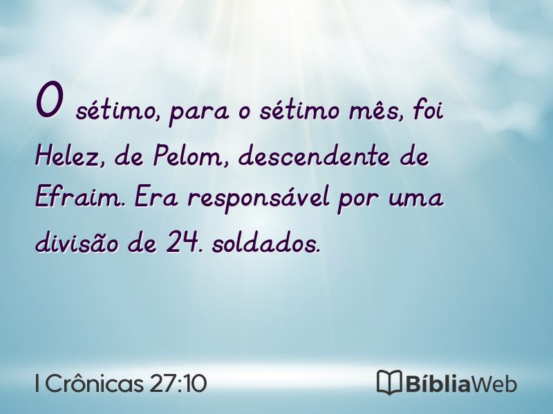 I Crônicas 27:10 em imagem para compartilhar