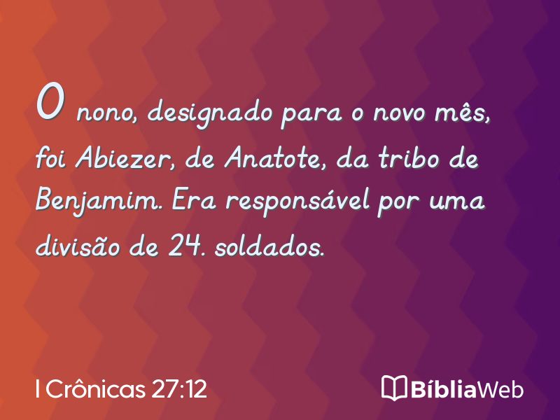I Crônicas 27:12 em imagem para compartilhar
