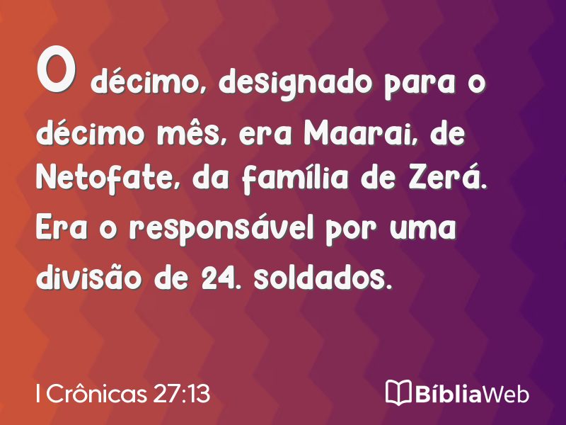 I Crônicas 27:13 em imagem para compartilhar