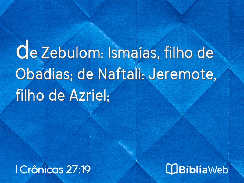 I Crônicas 27:19 em imagem para compartilhar