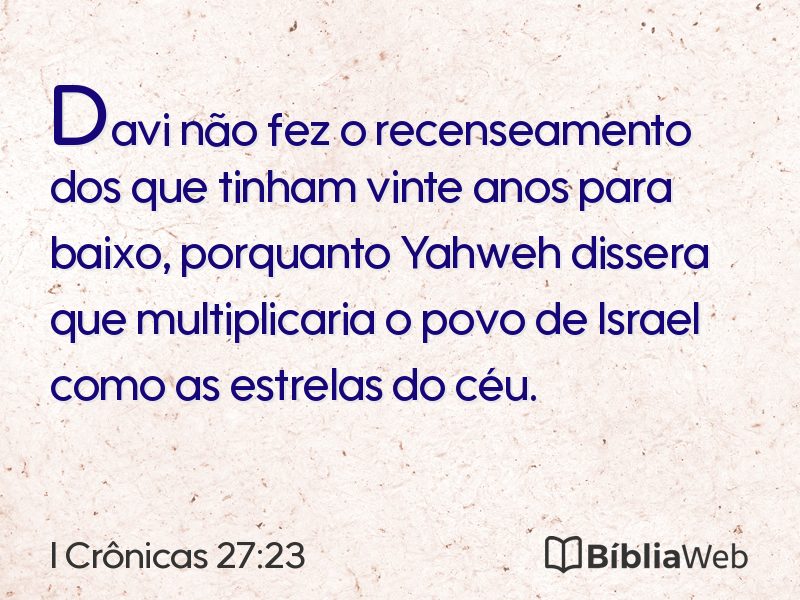 I Crônicas 27:23 em imagem para compartilhar
