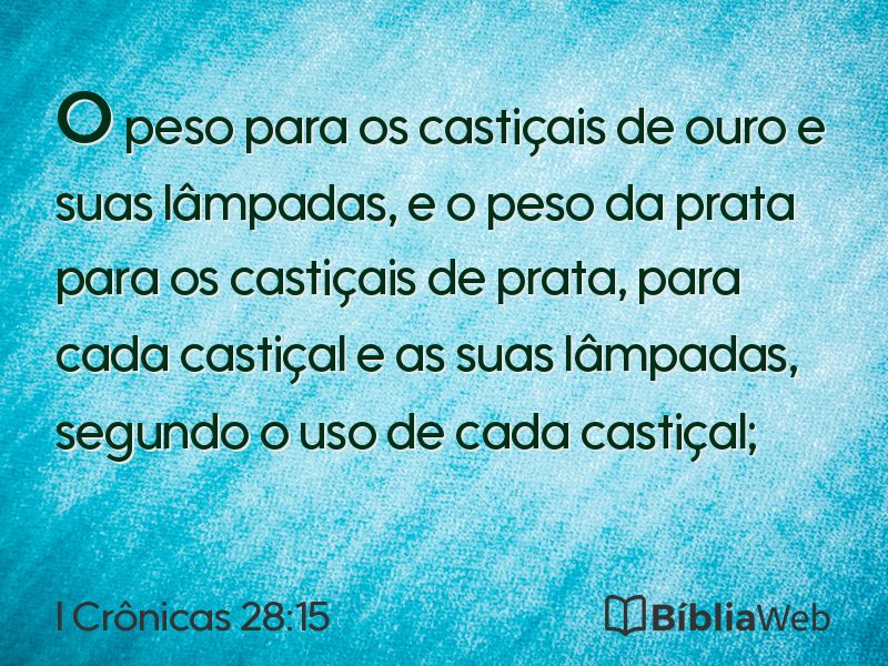 I Crônicas 28:15 em imagem para compartilhar