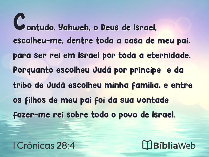 I Crônicas 28:4 em imagem para compartilhar