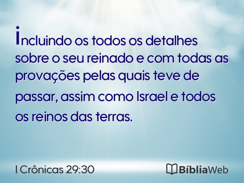 I Crônicas 29:30 em imagem para compartilhar
