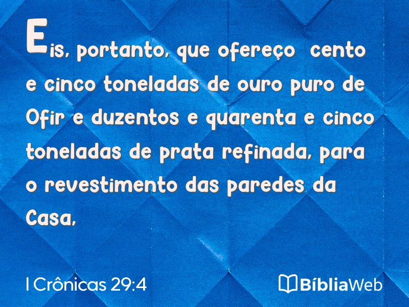 I Crônicas 29:4 em imagem para compartilhar