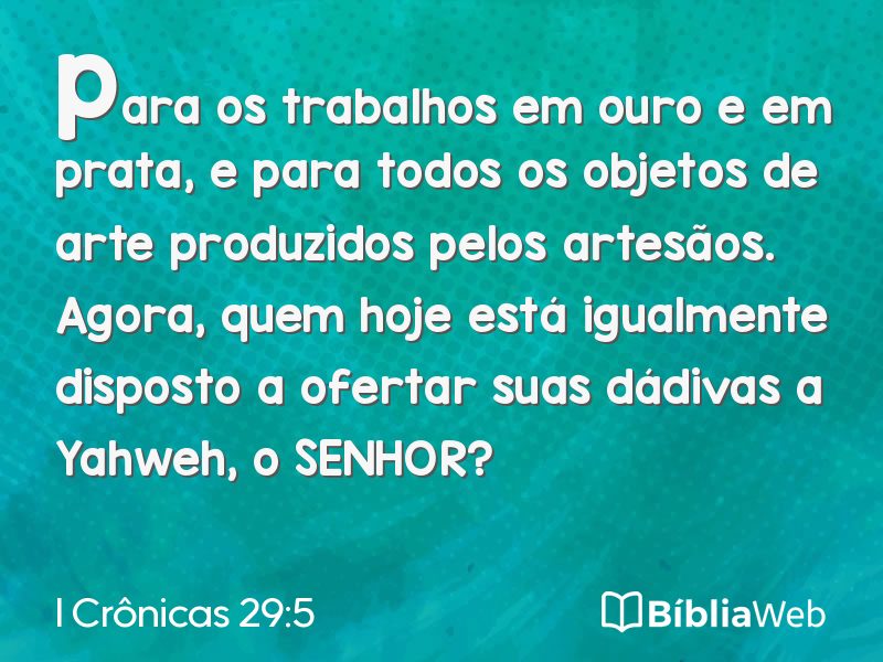I Crônicas 29:5 em imagem para compartilhar