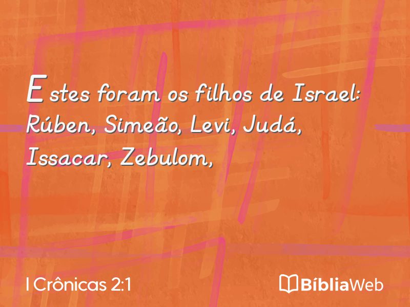 I Crônicas 2:1 em imagem para compartilhar