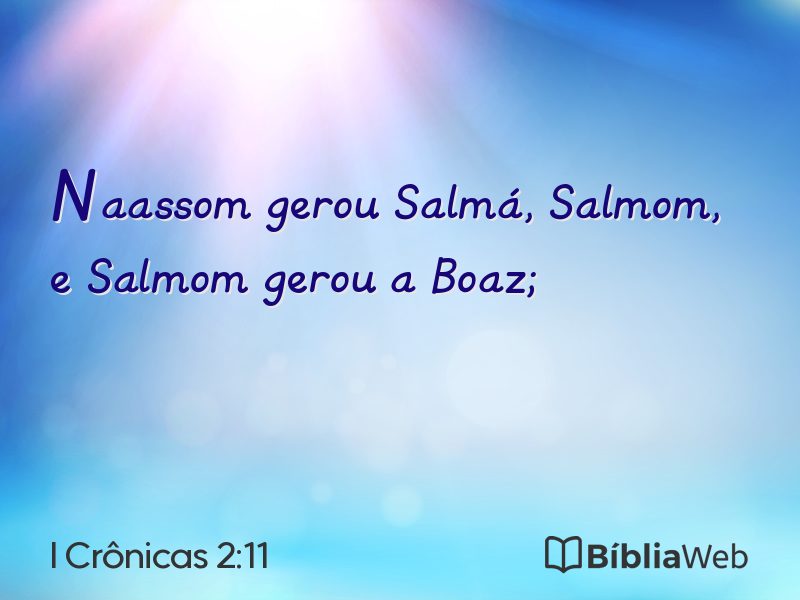 I Crônicas 2:11 em imagem para compartilhar