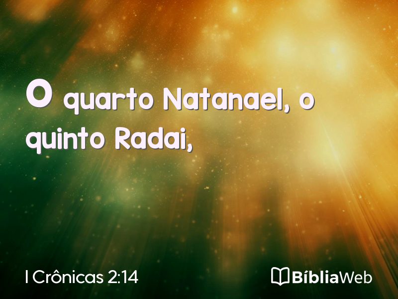 I Crônicas 2:14 em imagem para compartilhar
