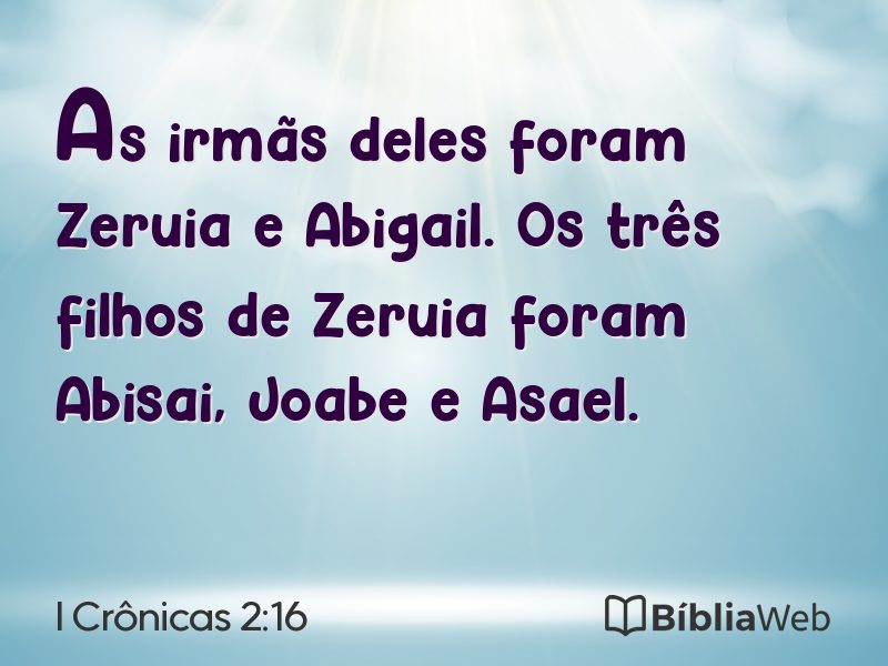 I Crônicas 2:16 em imagem para compartilhar