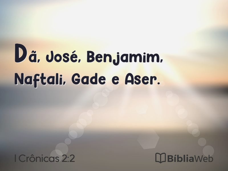 I Crônicas 2:2 em imagem para compartilhar