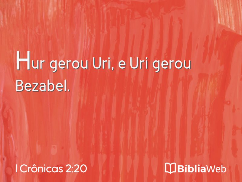 I Crônicas 2:20 em imagem para compartilhar