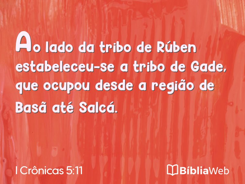 I Crônicas 5:11 em imagem para compartilhar