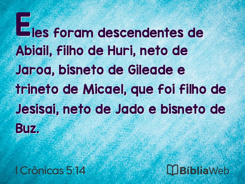 I Crônicas 5:14 em imagem para compartilhar