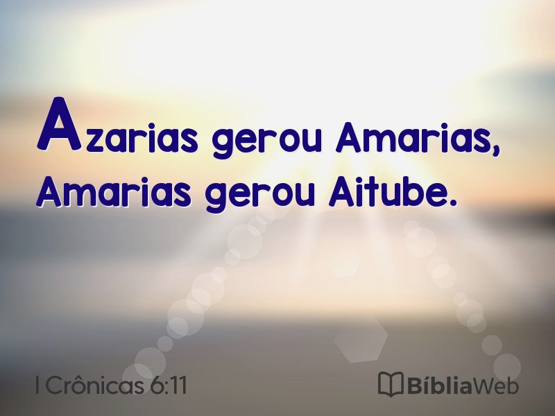 I Crônicas 6:11 em imagem para compartilhar