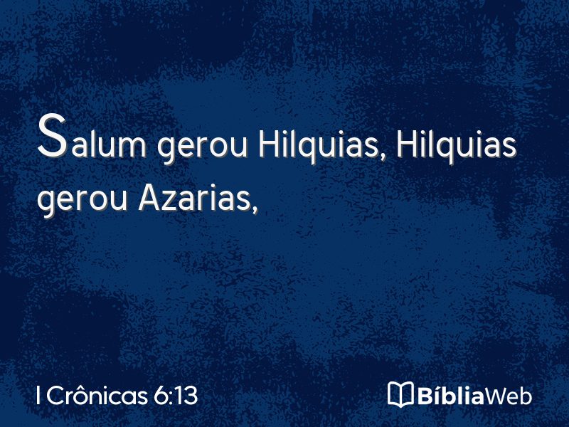 I Crônicas 6:13 em imagem para compartilhar
