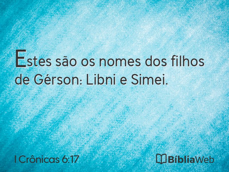 I Crônicas 6:17 em imagem para compartilhar