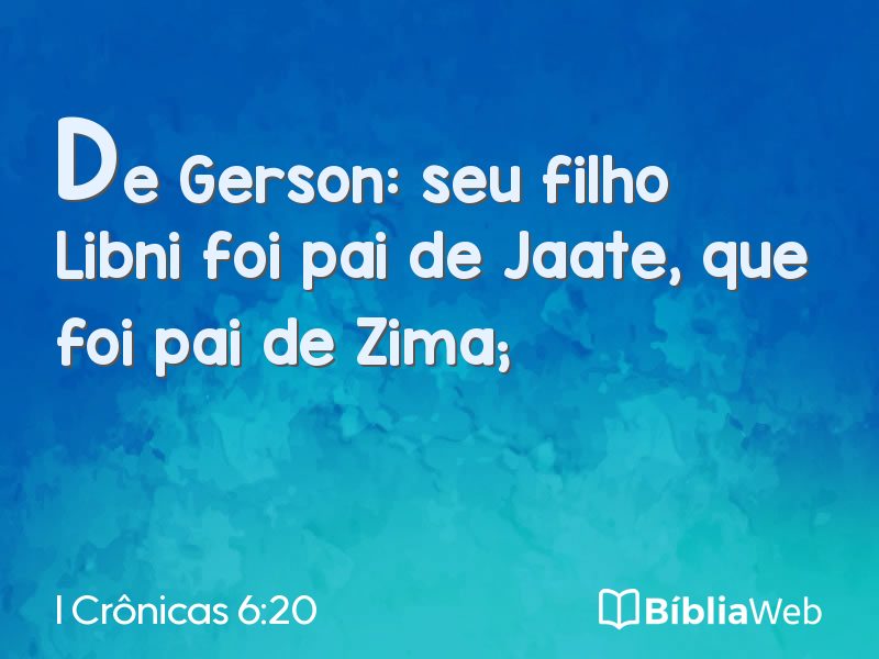 I Crônicas 6:20 em imagem para compartilhar