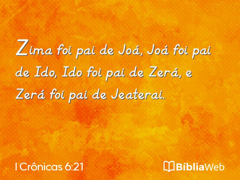 I Crônicas 6:21 em imagem para compartilhar