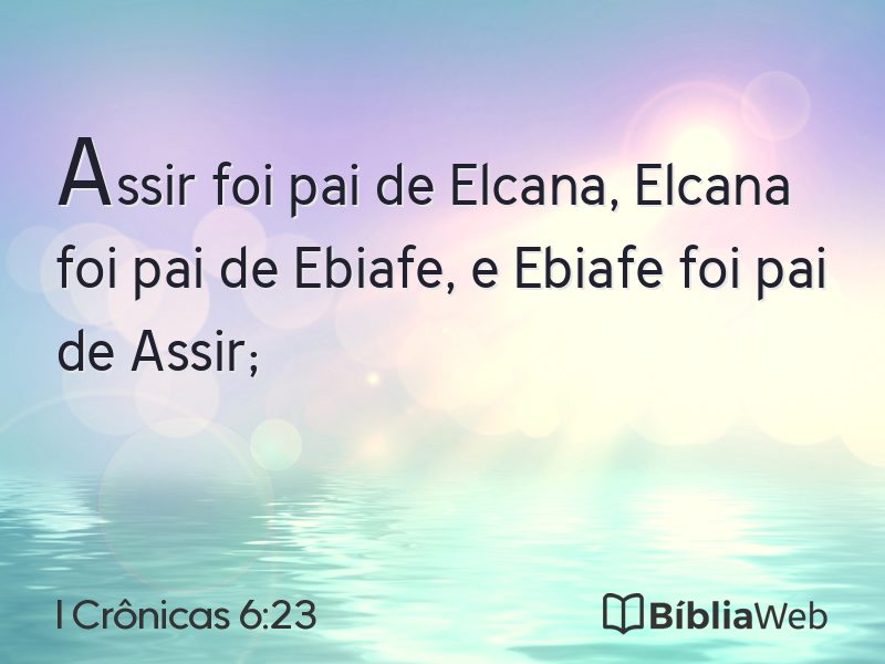 I Crônicas 6:23 em imagem para compartilhar